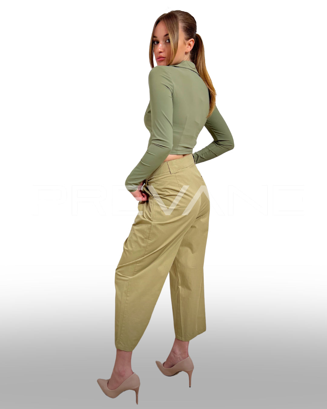 Pantaloni Capri 100% cotone