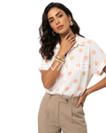 Camicia Oversize a Pois in Cotone