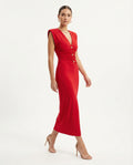 Abito Elegante Lungo Red Glam