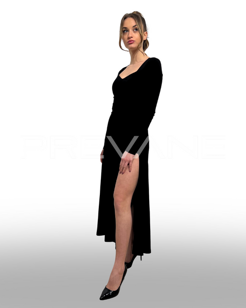 Abito Elegante Lungo Nero