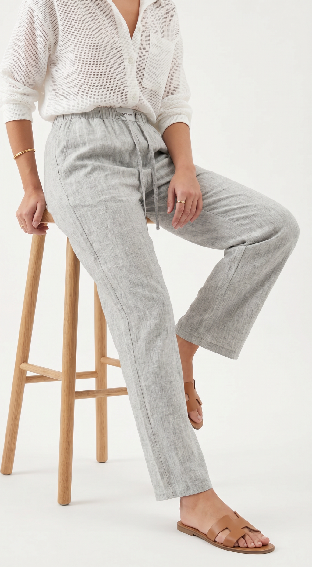 Pantalone in Lino con Lacci